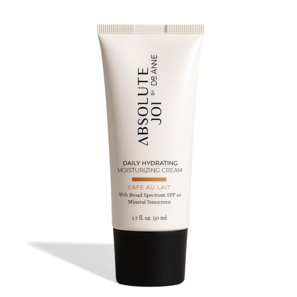 Tube of Absolute Joi Daily Hydrating Moisturizing Cream on a white background