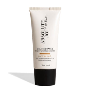 Tube of Absolute Joi Daily Hydrating Moisturizing Cream on a white background